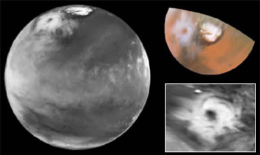 Gigantischer Hurrikan auf dem Mars