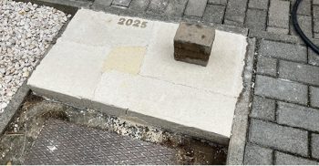 selbst hergestellter kalksteinblock